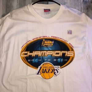 Vintage NBA Lakers champion championship T Shirt